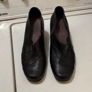 Clarks Black Leather Loafers